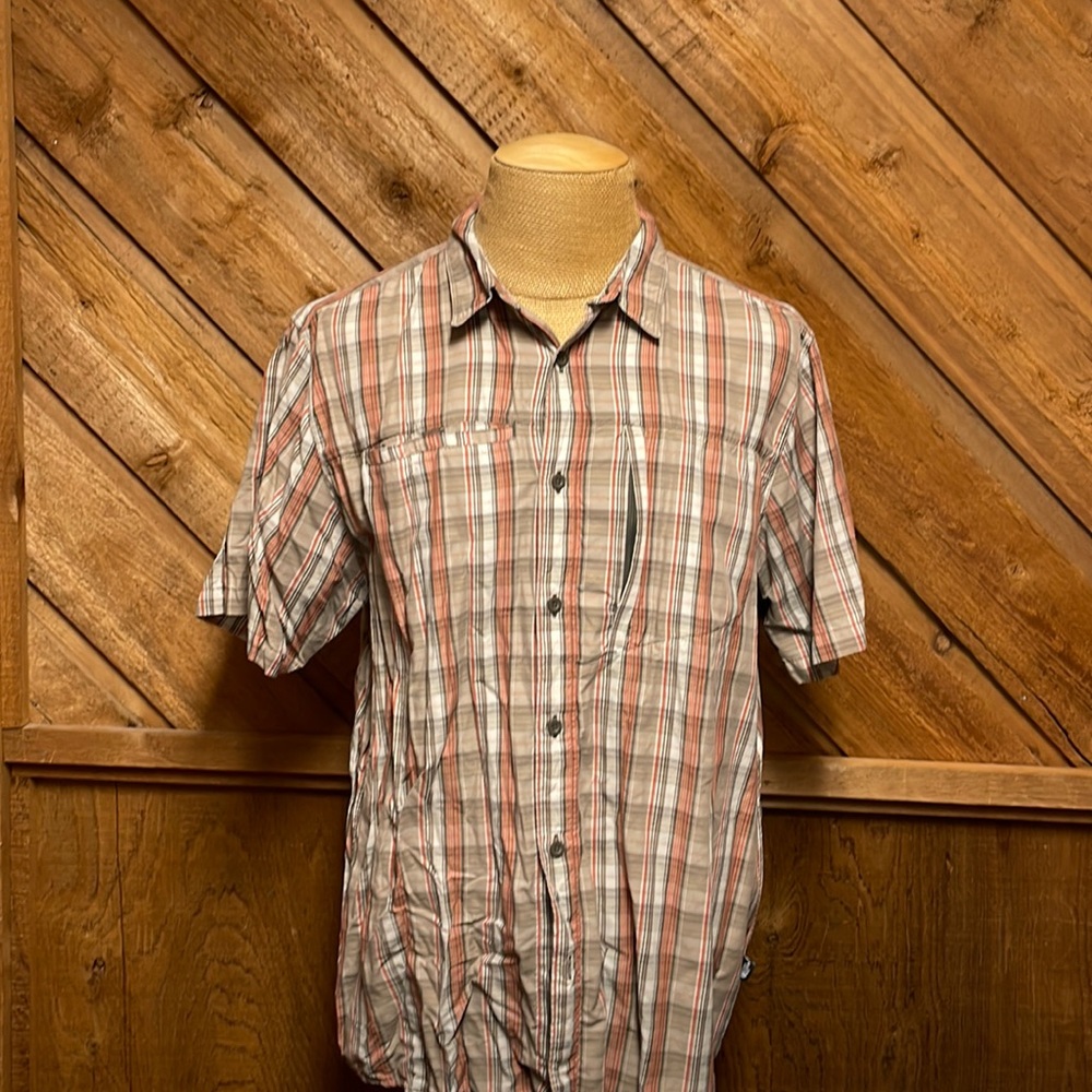North Face plaid outdoor shirt L